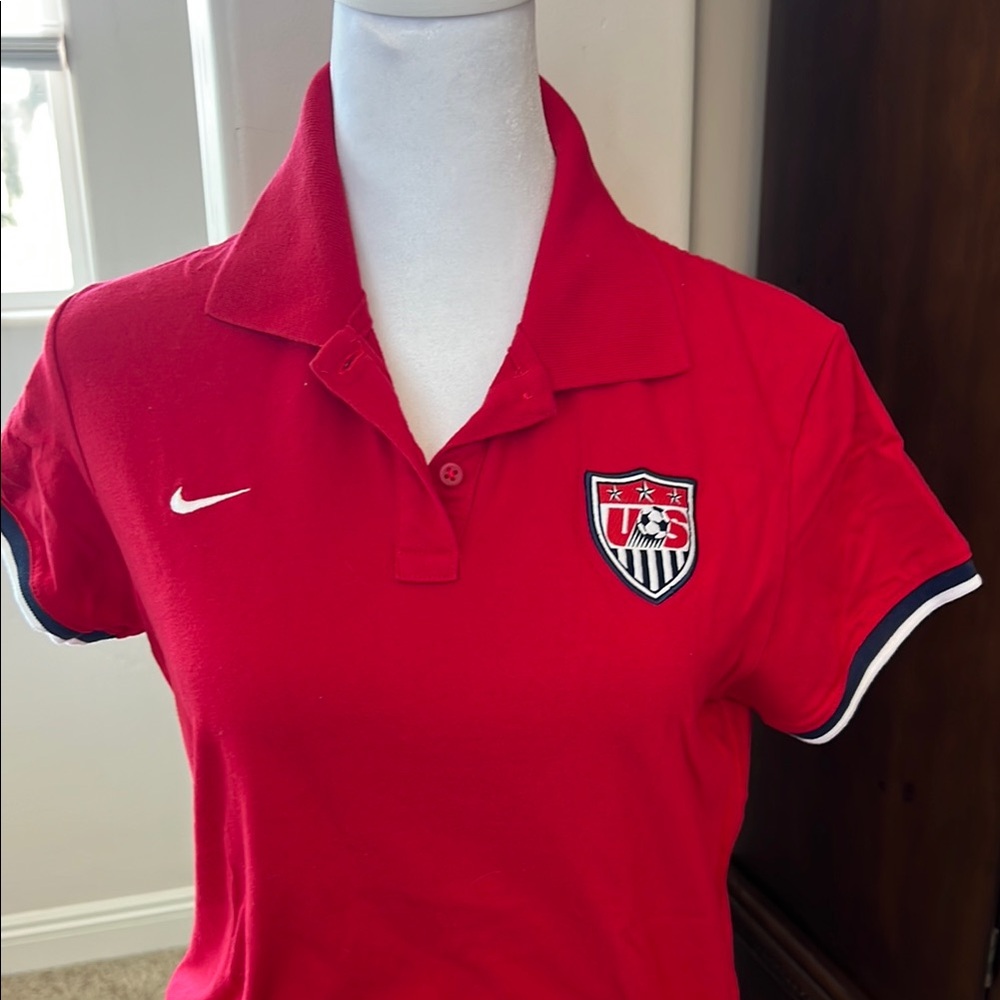 Nike Red US Soccer Polo